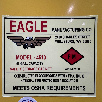 Eagle 45 Gallon Flammable Liquid Storage Cabinet image 3